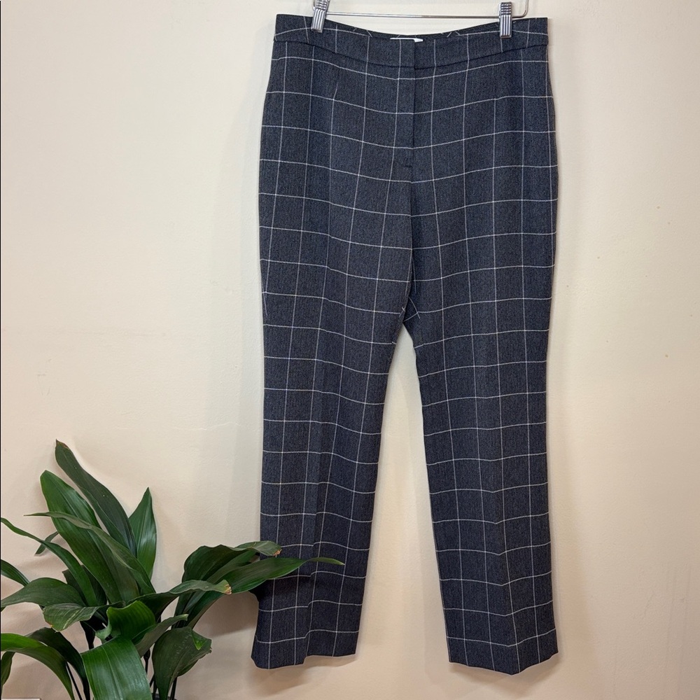 Le Suit Black and White Herringbone Trousers, 8P